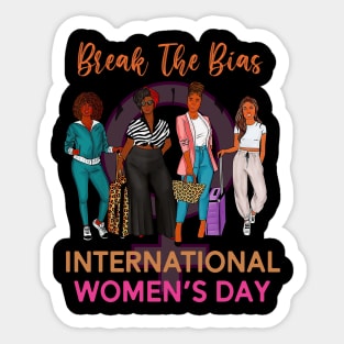 break the bias international womens day 2024 Sticker